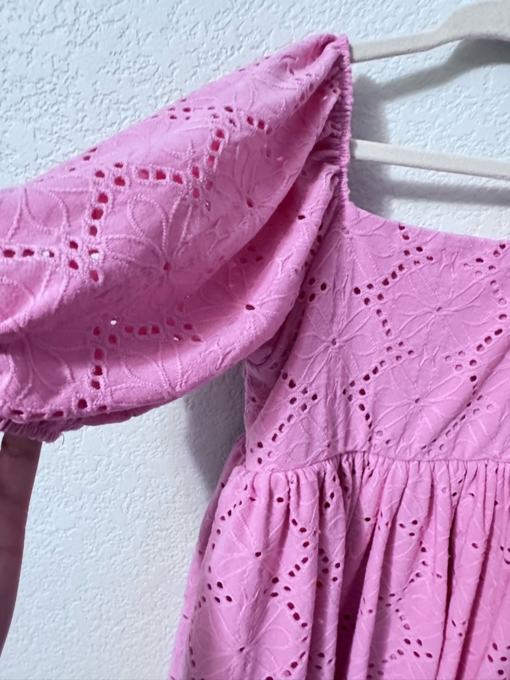 Tahari Girls Pink Eyelet Dress – Size 6 - Picture 10 of 10